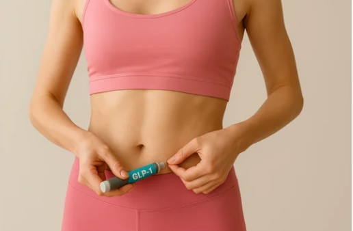 Step-by-step guide showing how to inject GLP-1 subcutaneously at home